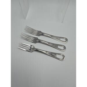 Vintage US Military Mess Kit Forks Wallco WWII Original Dinner Fork 7.5"